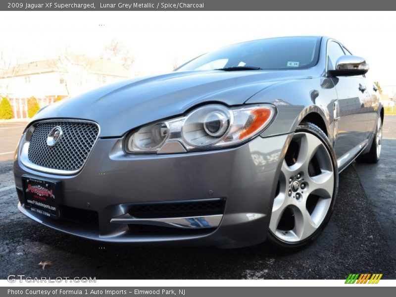 Lunar Grey Metallic / Spice/Charcoal 2009 Jaguar XF Supercharged