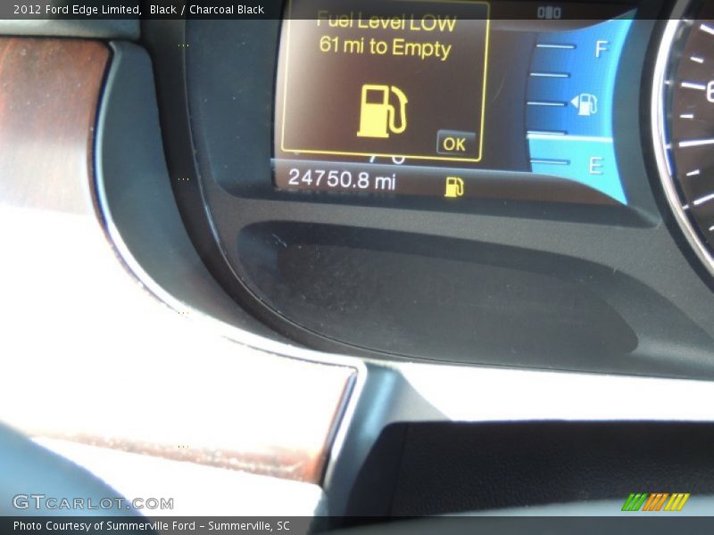 Black / Charcoal Black 2012 Ford Edge Limited