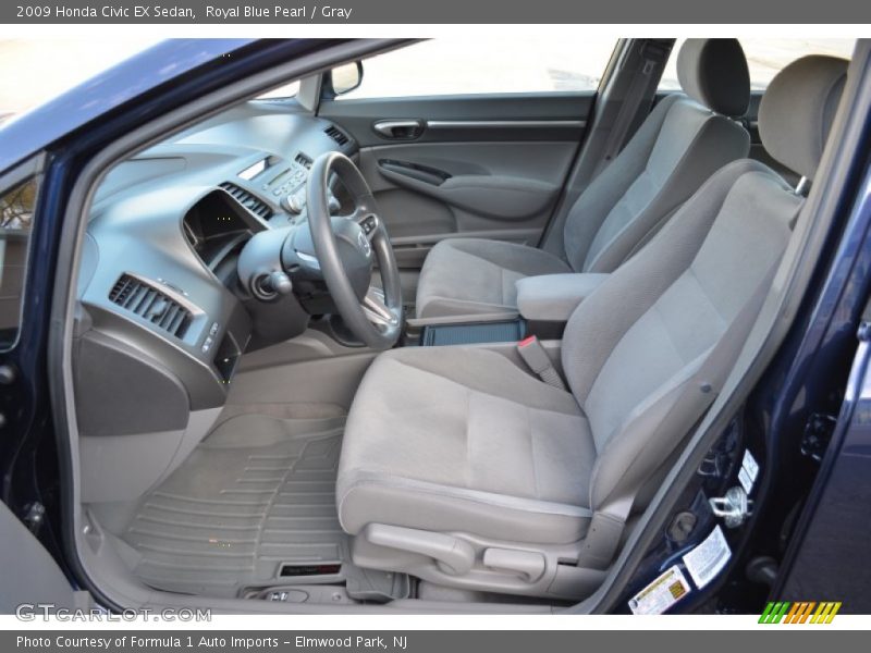 Royal Blue Pearl / Gray 2009 Honda Civic EX Sedan
