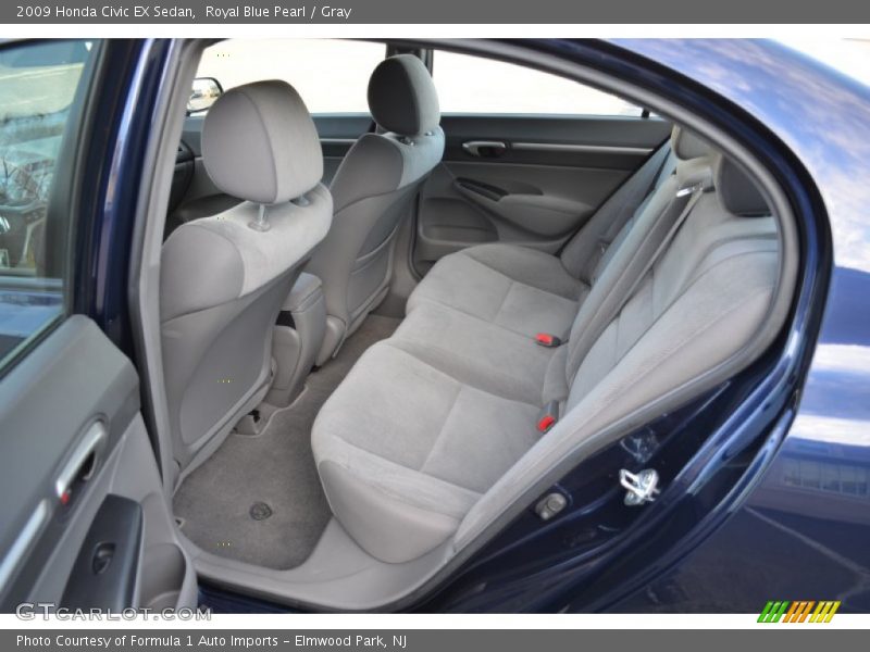 Royal Blue Pearl / Gray 2009 Honda Civic EX Sedan