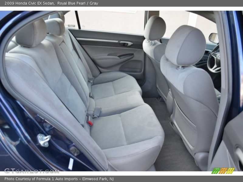 Royal Blue Pearl / Gray 2009 Honda Civic EX Sedan