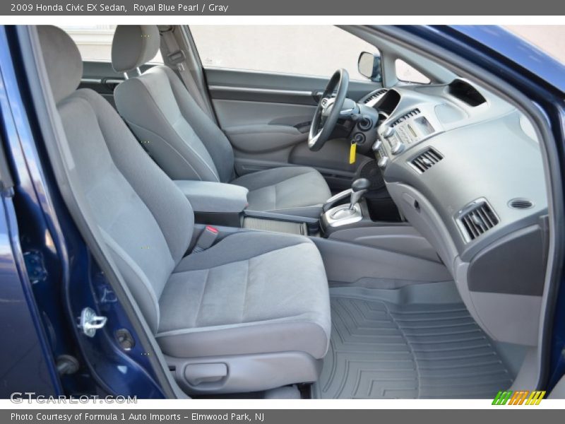 Royal Blue Pearl / Gray 2009 Honda Civic EX Sedan