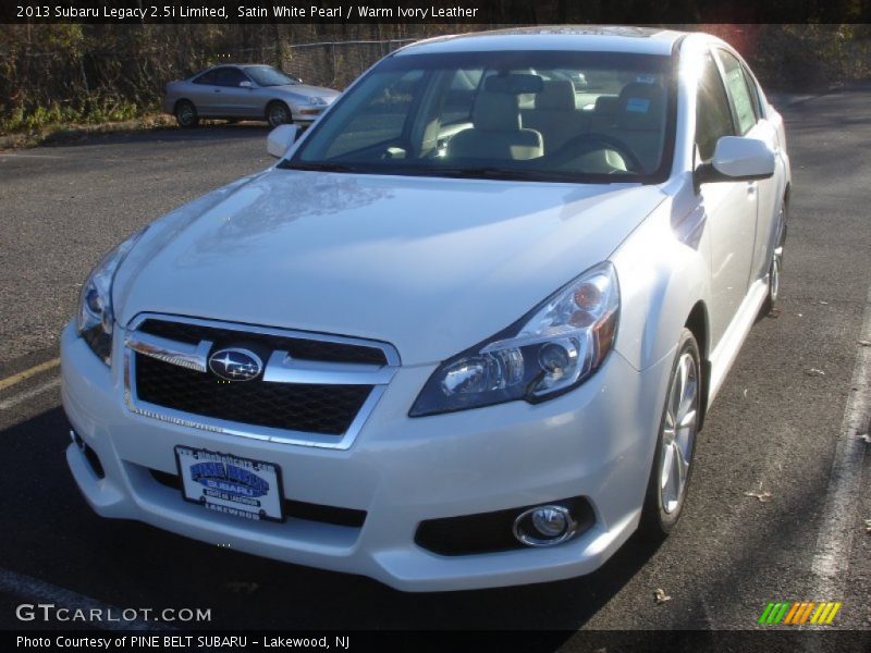 Satin White Pearl / Warm Ivory Leather 2013 Subaru Legacy 2.5i Limited