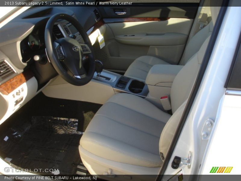 Satin White Pearl / Warm Ivory Leather 2013 Subaru Legacy 2.5i Limited