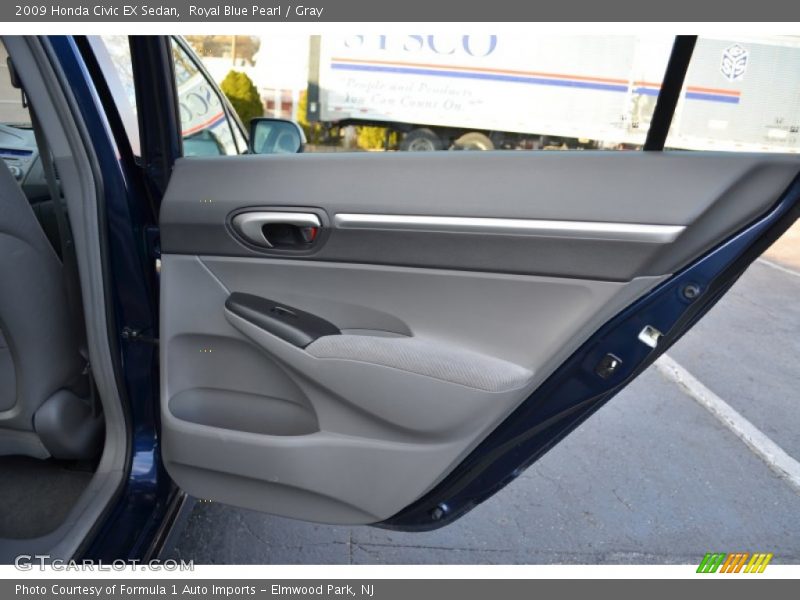 Royal Blue Pearl / Gray 2009 Honda Civic EX Sedan