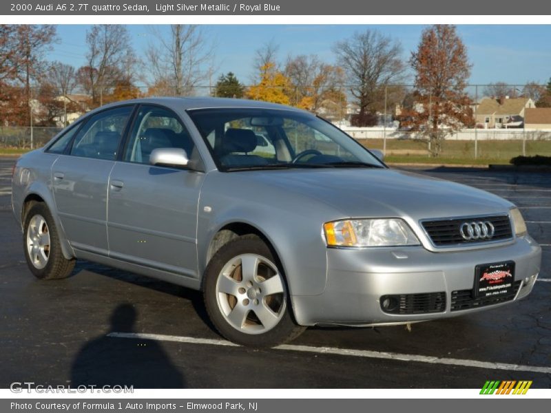 Light Silver Metallic / Royal Blue 2000 Audi A6 2.7T quattro Sedan