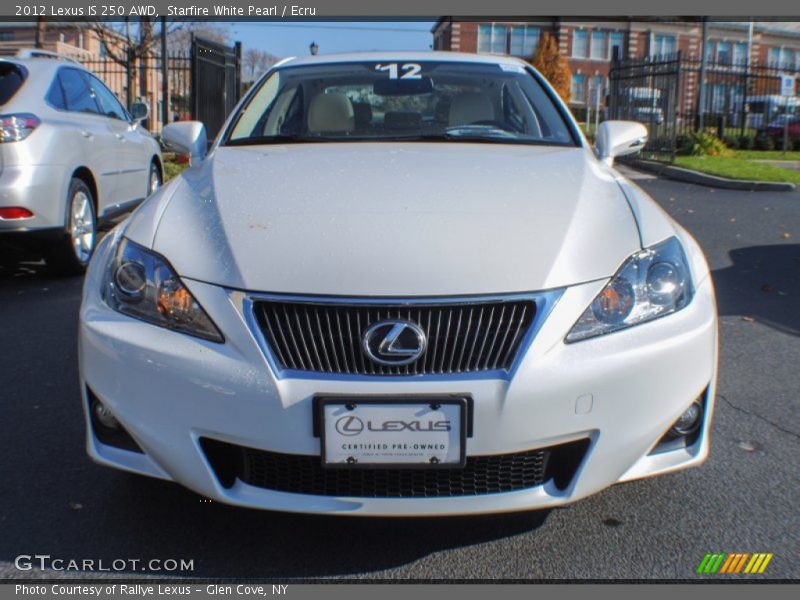 Starfire White Pearl / Ecru 2012 Lexus IS 250 AWD