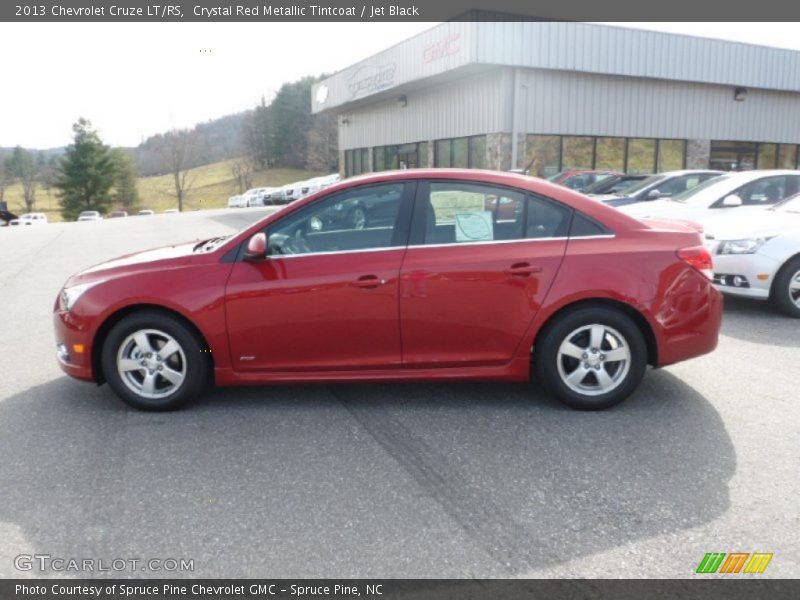 Crystal Red Metallic Tintcoat / Jet Black 2013 Chevrolet Cruze LT/RS