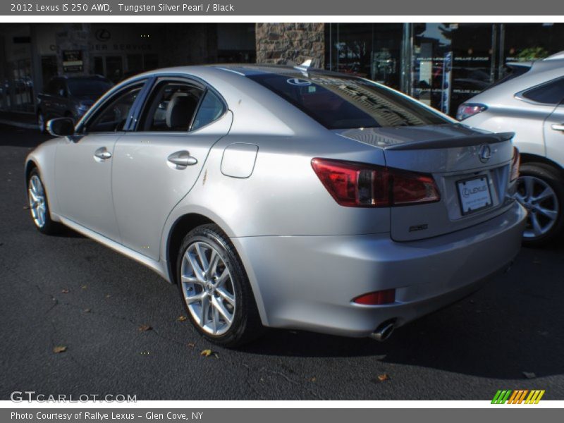 Tungsten Silver Pearl / Black 2012 Lexus IS 250 AWD