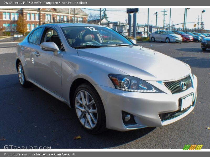 Tungsten Silver Pearl / Black 2012 Lexus IS 250 AWD