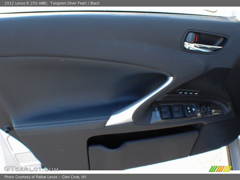 Tungsten Silver Pearl / Black 2012 Lexus IS 250 AWD