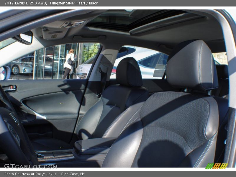 Tungsten Silver Pearl / Black 2012 Lexus IS 250 AWD