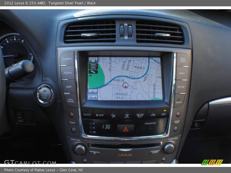 Tungsten Silver Pearl / Black 2012 Lexus IS 250 AWD