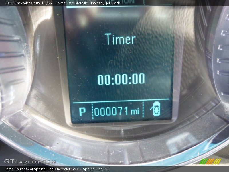 Crystal Red Metallic Tintcoat / Jet Black 2013 Chevrolet Cruze LT/RS