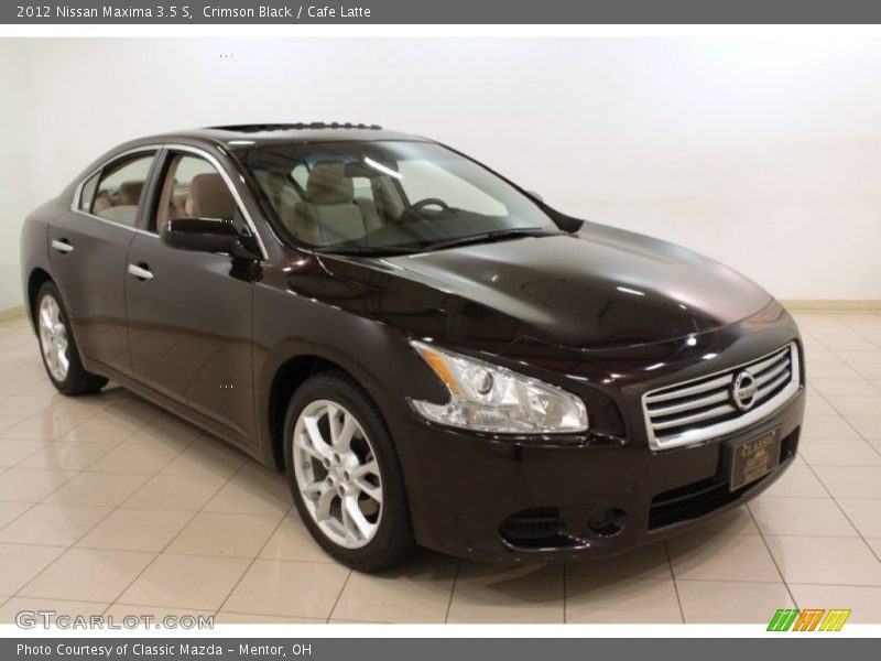 Crimson Black / Cafe Latte 2012 Nissan Maxima 3.5 S
