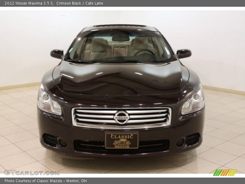 Crimson Black / Cafe Latte 2012 Nissan Maxima 3.5 S