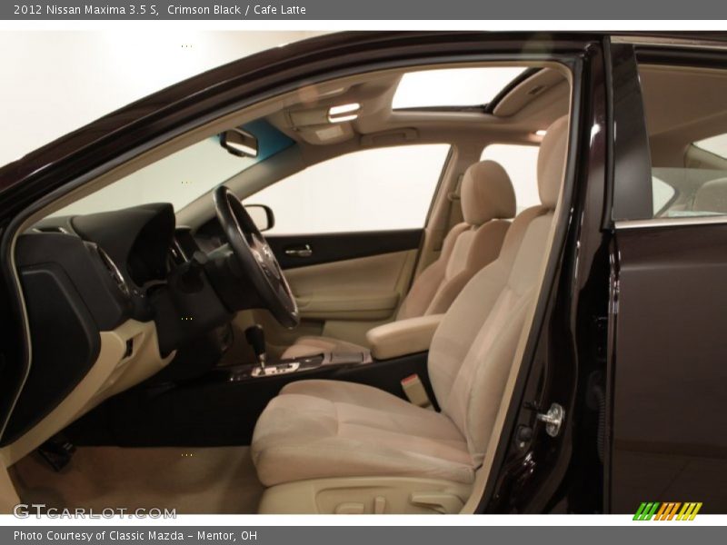 Crimson Black / Cafe Latte 2012 Nissan Maxima 3.5 S