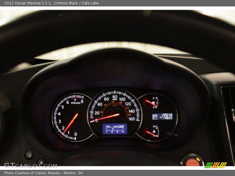 Crimson Black / Cafe Latte 2012 Nissan Maxima 3.5 S