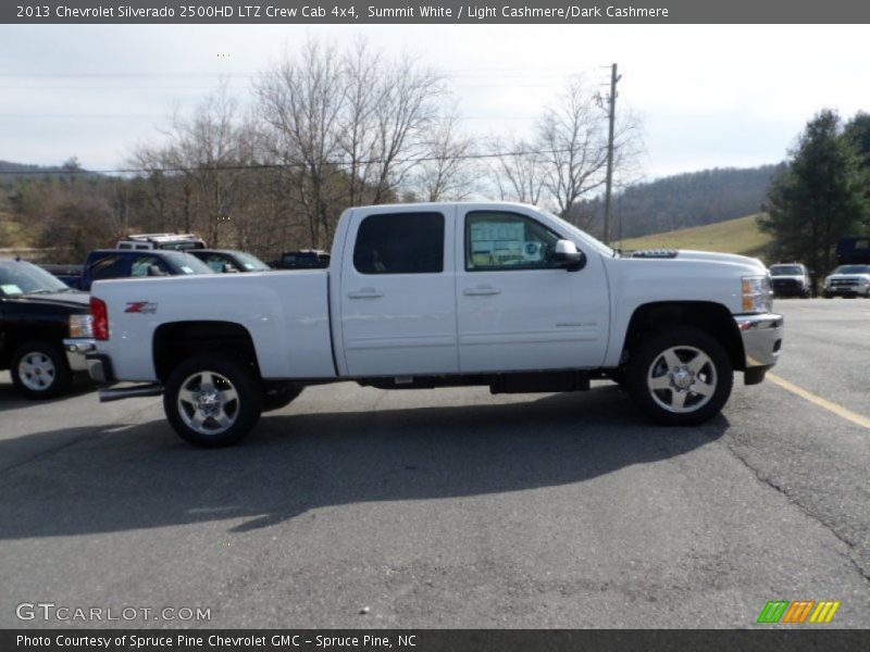 Summit White / Light Cashmere/Dark Cashmere 2013 Chevrolet Silverado 2500HD LTZ Crew Cab 4x4