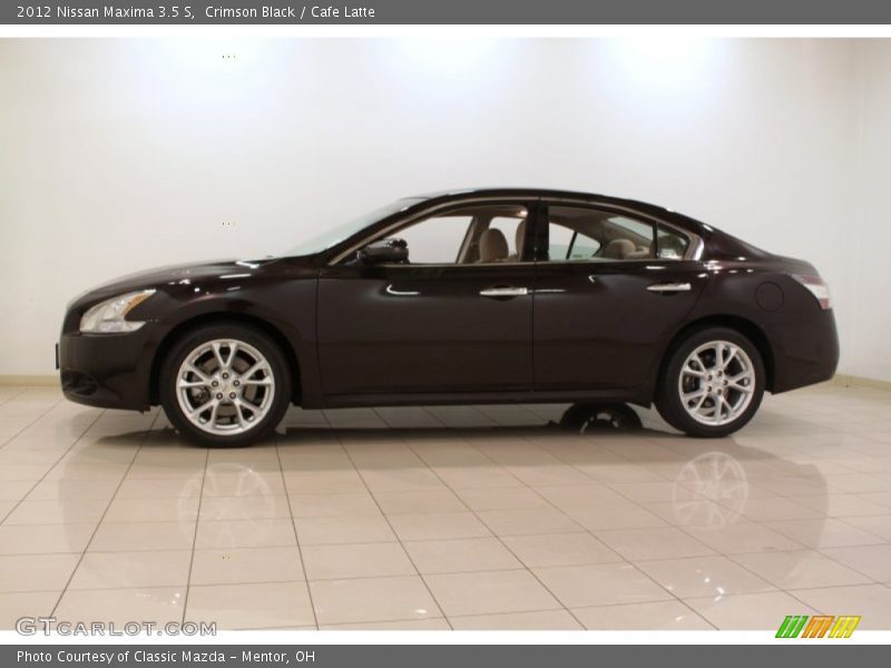Crimson Black / Cafe Latte 2012 Nissan Maxima 3.5 S