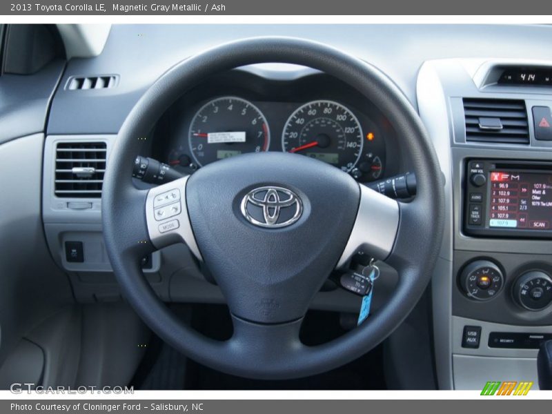 Magnetic Gray Metallic / Ash 2013 Toyota Corolla LE