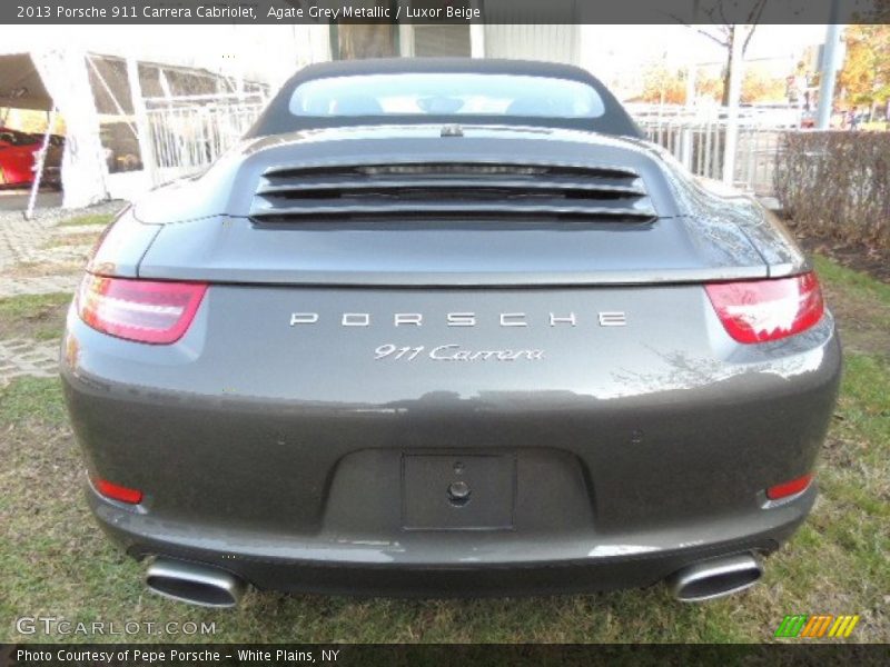 Agate Grey Metallic / Luxor Beige 2013 Porsche 911 Carrera Cabriolet