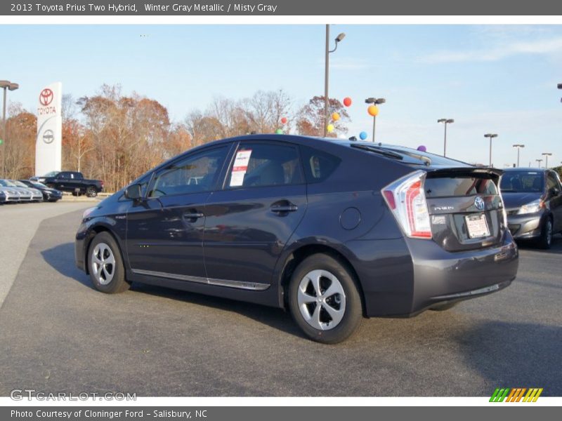 Winter Gray Metallic / Misty Gray 2013 Toyota Prius Two Hybrid