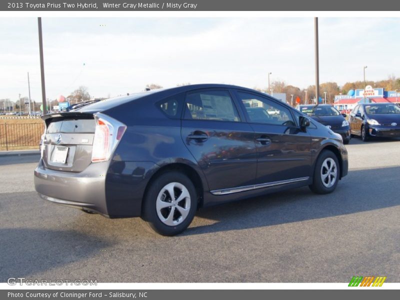 Winter Gray Metallic / Misty Gray 2013 Toyota Prius Two Hybrid