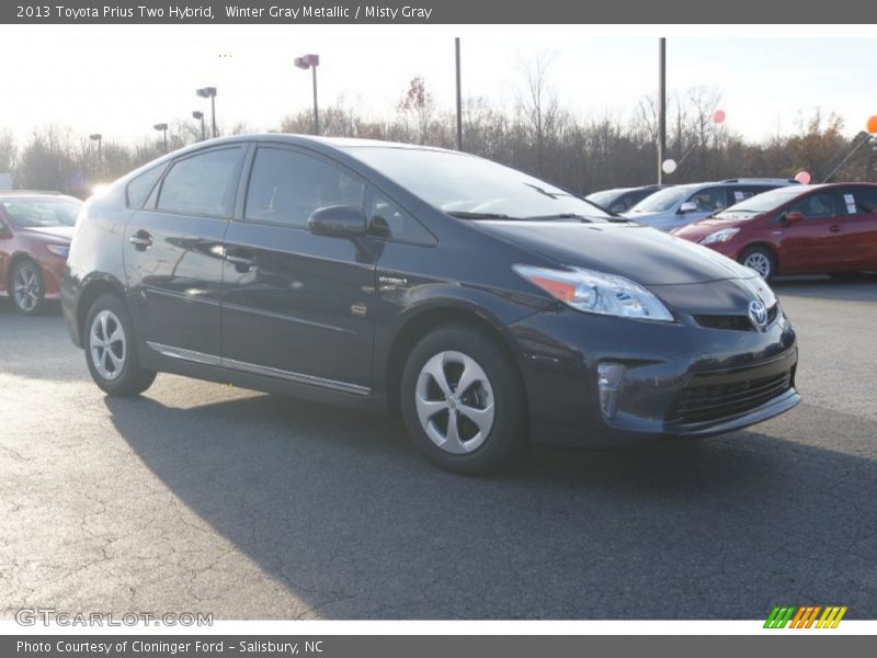 Winter Gray Metallic / Misty Gray 2013 Toyota Prius Two Hybrid