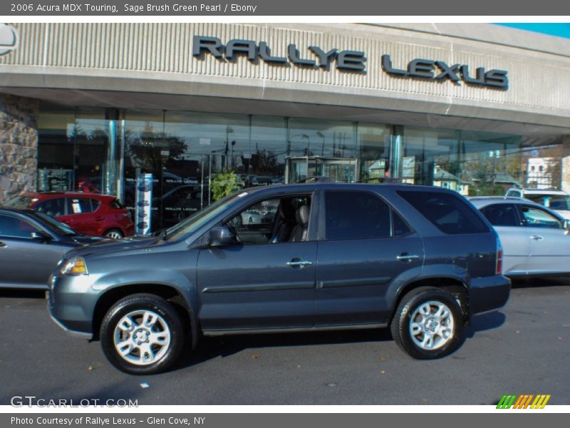 Sage Brush Green Pearl / Ebony 2006 Acura MDX Touring