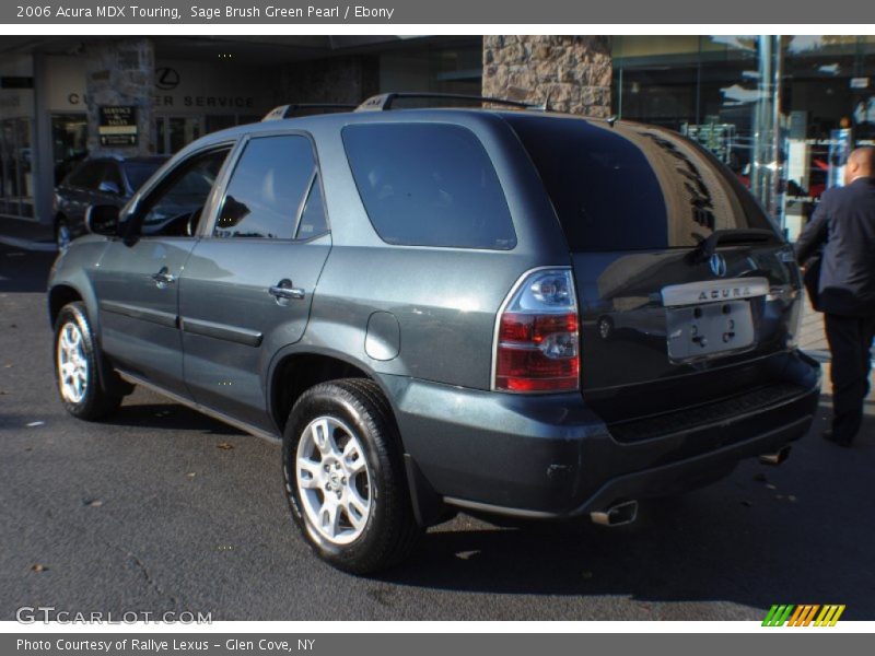 Sage Brush Green Pearl / Ebony 2006 Acura MDX Touring