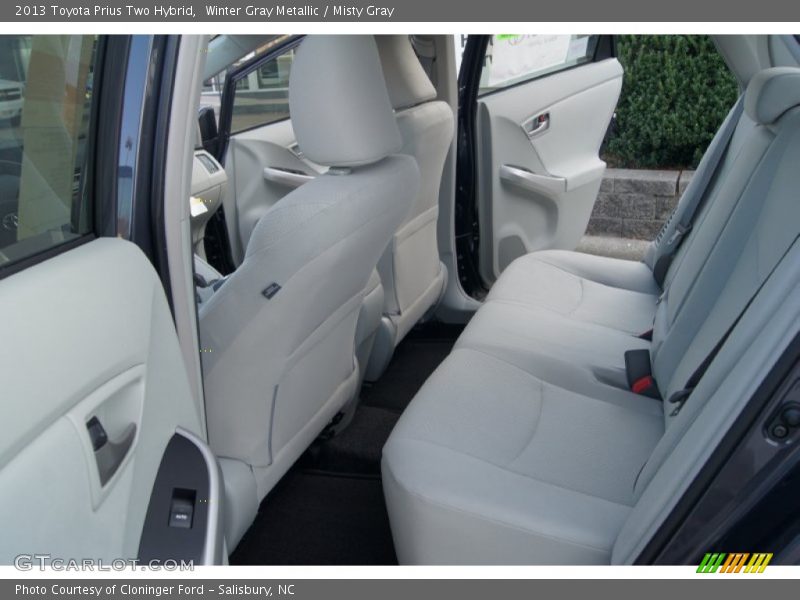 Rear Seat of 2013 Prius Two Hybrid