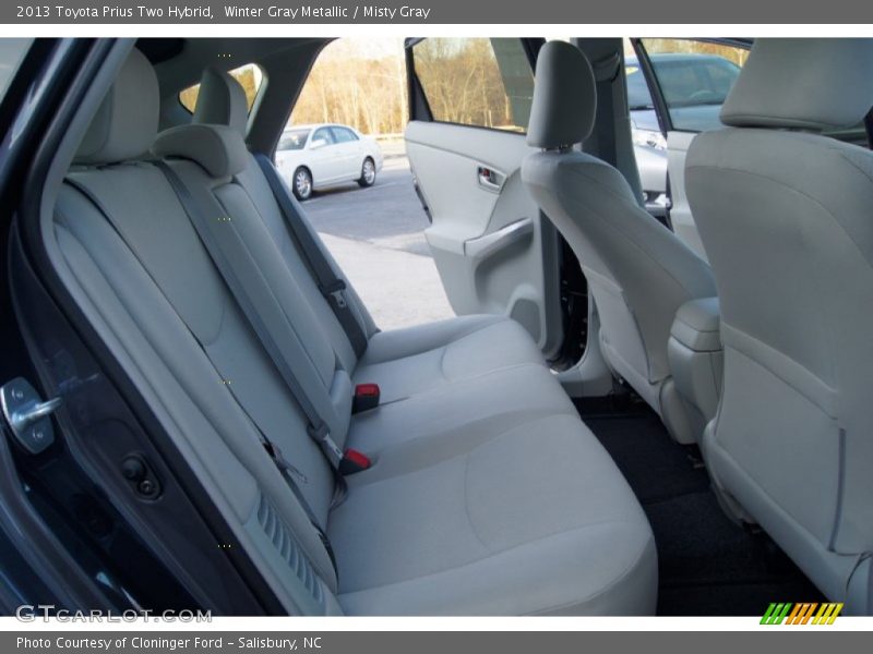 Rear Seat of 2013 Prius Two Hybrid