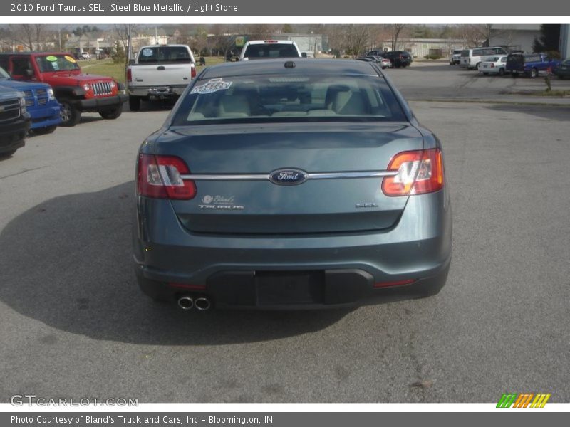 Steel Blue Metallic / Light Stone 2010 Ford Taurus SEL