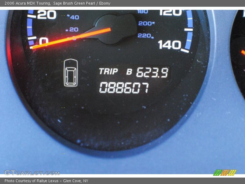 Sage Brush Green Pearl / Ebony 2006 Acura MDX Touring