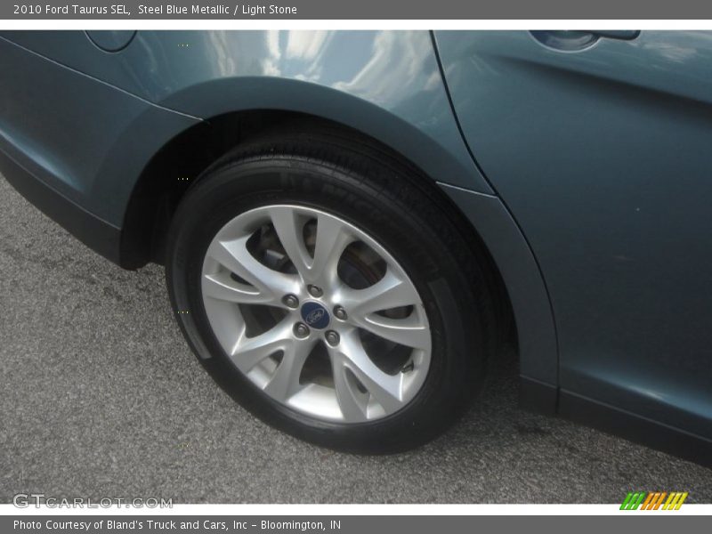 Steel Blue Metallic / Light Stone 2010 Ford Taurus SEL