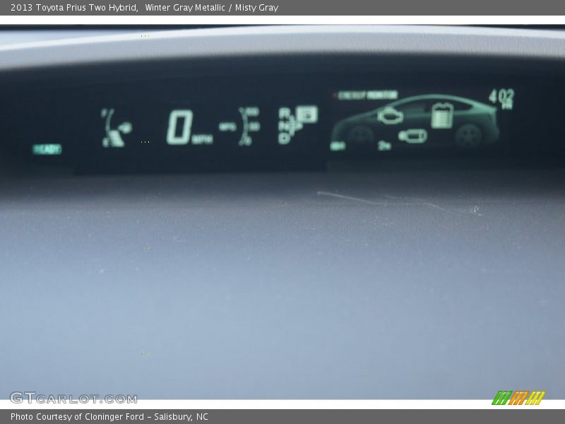 Winter Gray Metallic / Misty Gray 2013 Toyota Prius Two Hybrid