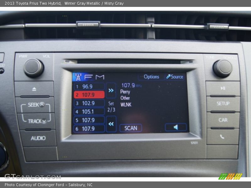 Audio System of 2013 Prius Two Hybrid