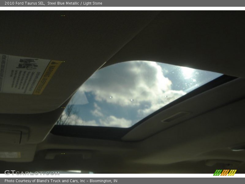 Steel Blue Metallic / Light Stone 2010 Ford Taurus SEL