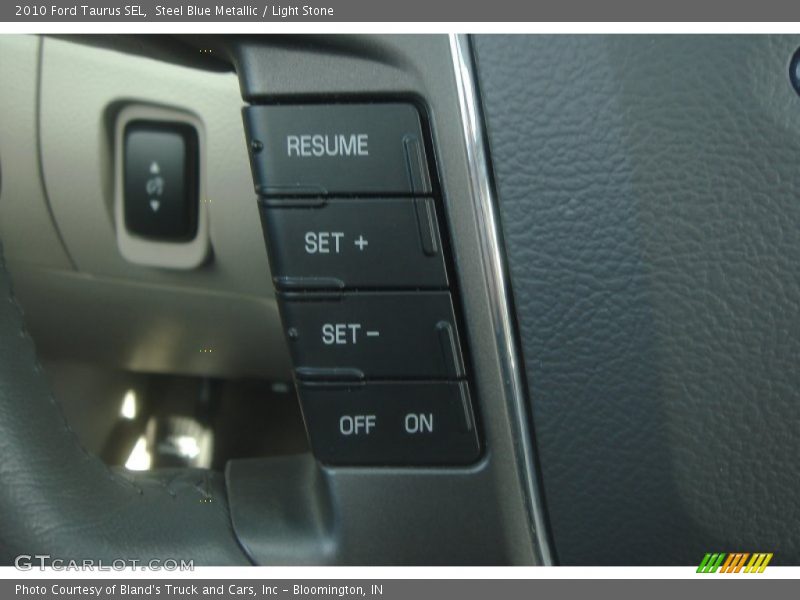 Steel Blue Metallic / Light Stone 2010 Ford Taurus SEL
