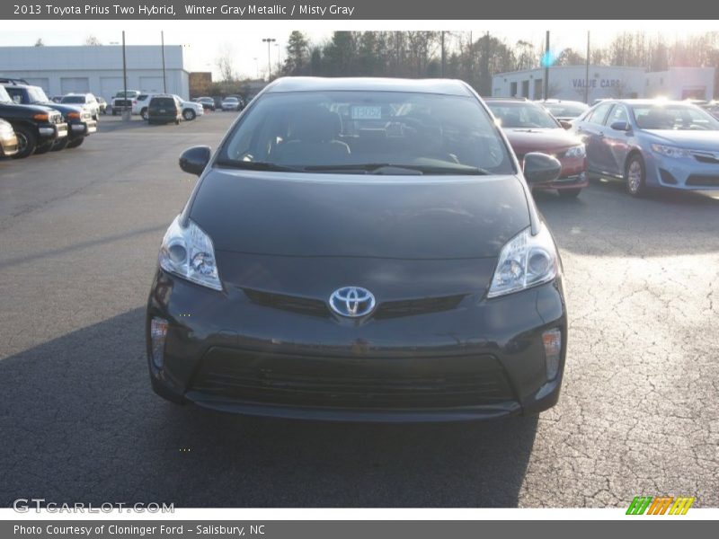 Winter Gray Metallic / Misty Gray 2013 Toyota Prius Two Hybrid