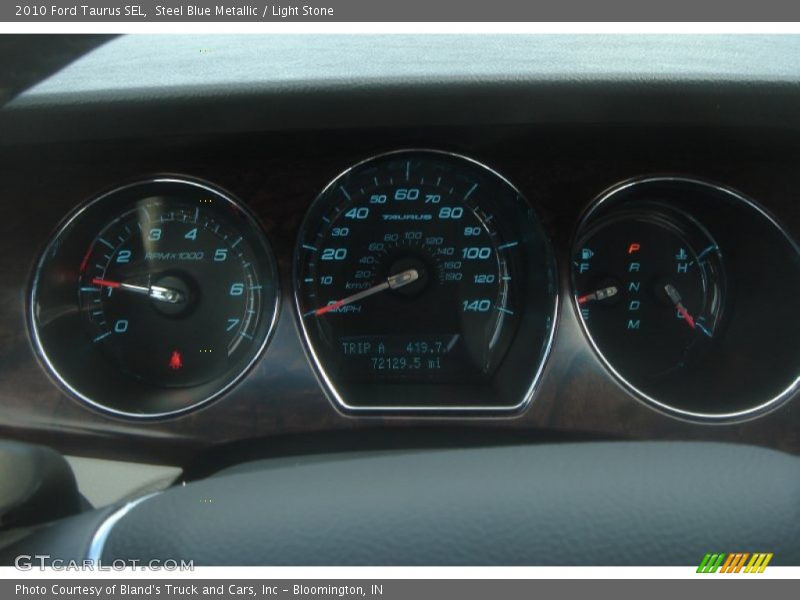 Steel Blue Metallic / Light Stone 2010 Ford Taurus SEL