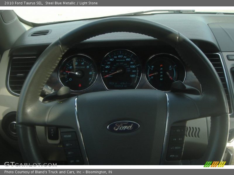 Steel Blue Metallic / Light Stone 2010 Ford Taurus SEL