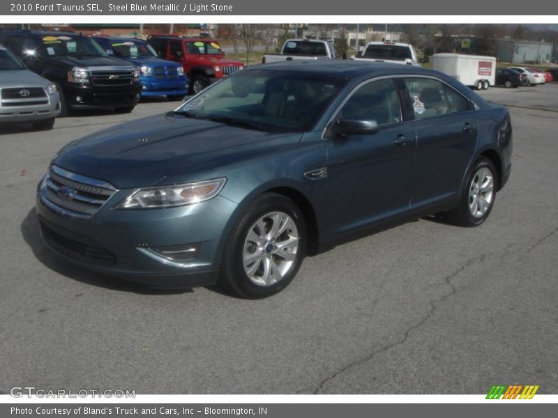 Steel Blue Metallic / Light Stone 2010 Ford Taurus SEL