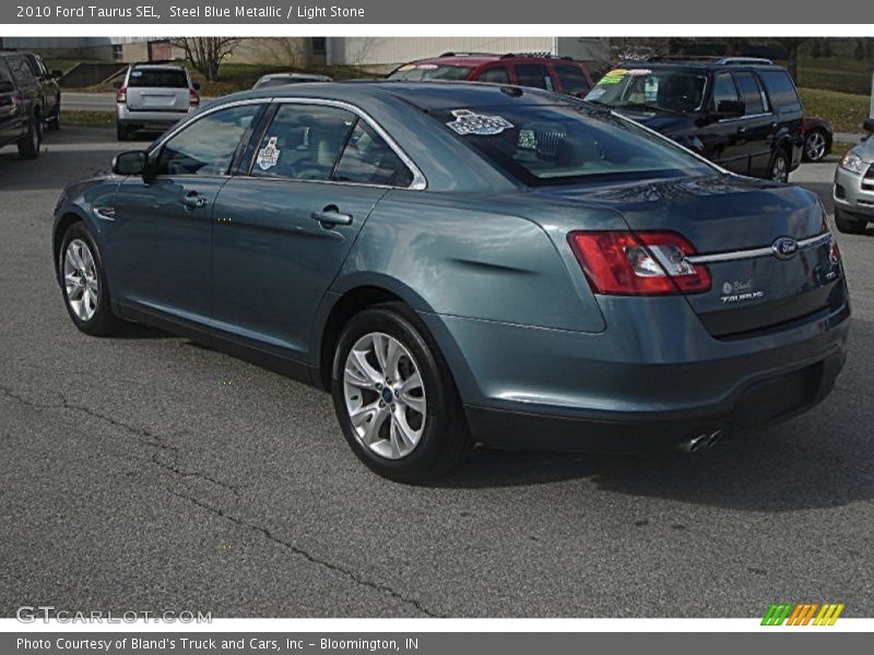 Steel Blue Metallic / Light Stone 2010 Ford Taurus SEL