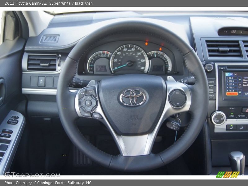 Super White / Black/Ash 2012 Toyota Camry SE