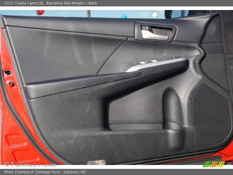Barcelona Red Metallic / Black 2012 Toyota Camry SE