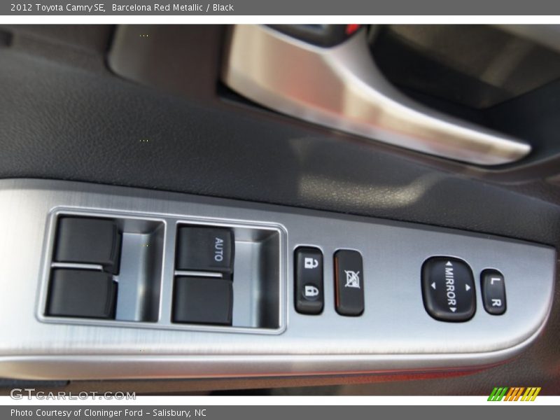 Barcelona Red Metallic / Black 2012 Toyota Camry SE