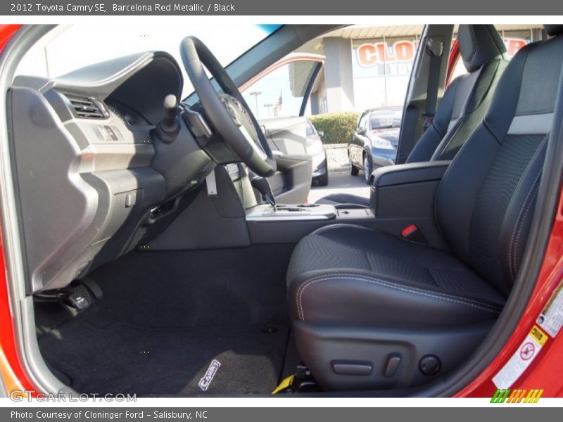 Barcelona Red Metallic / Black 2012 Toyota Camry SE