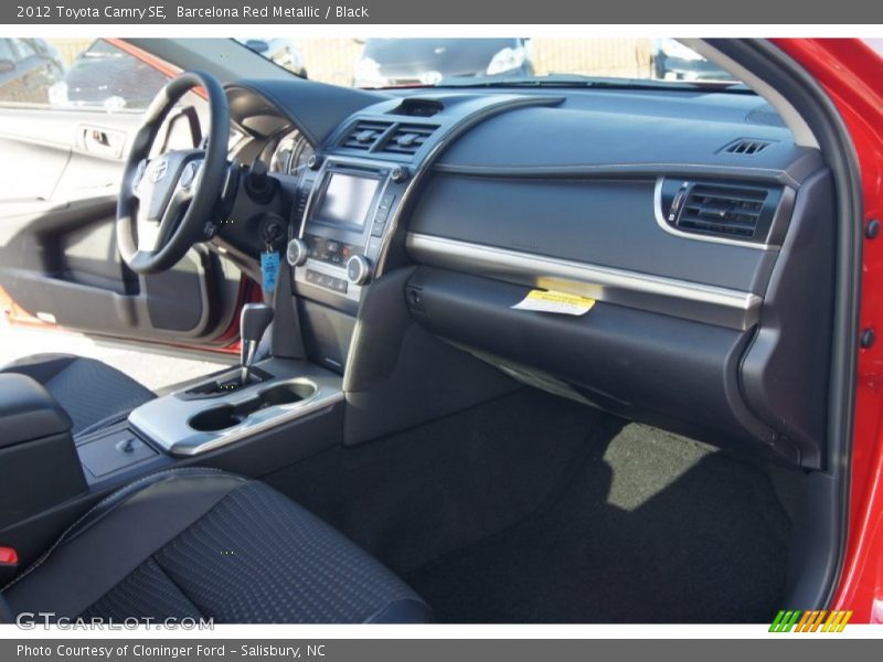 Barcelona Red Metallic / Black 2012 Toyota Camry SE